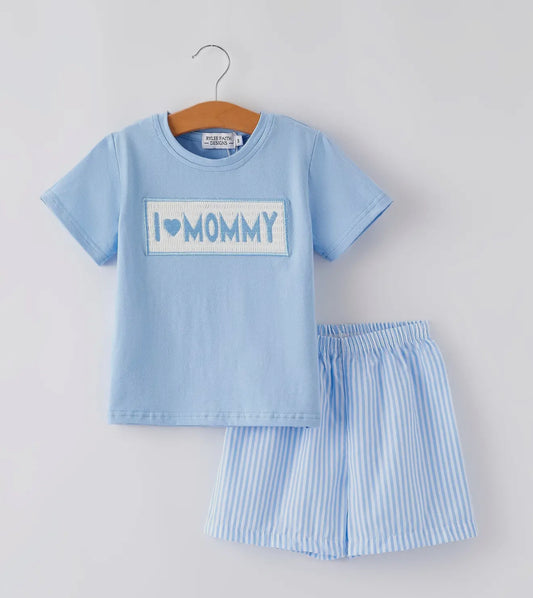 I love mommy embroidery set