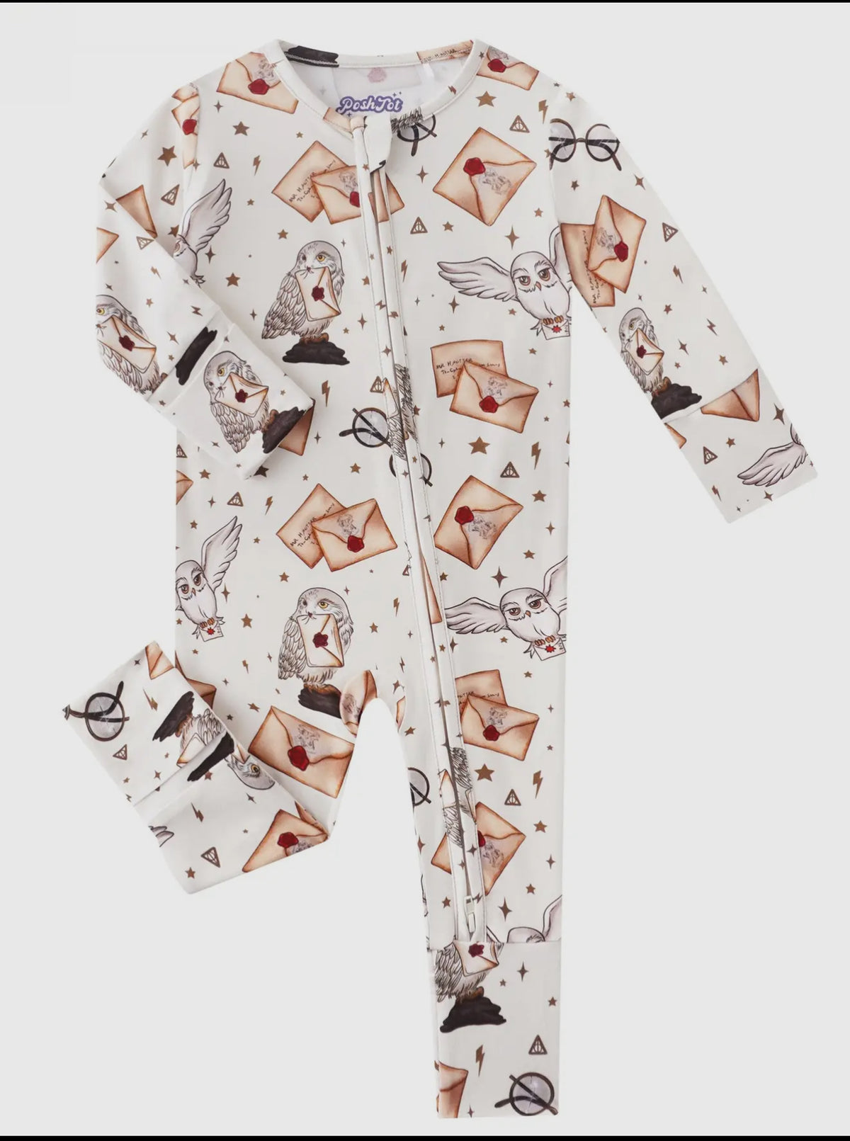 Wizard letters and Owls Bamboo sleeper