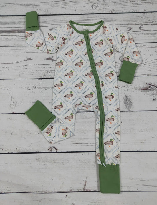 Duck Zipper Romper
