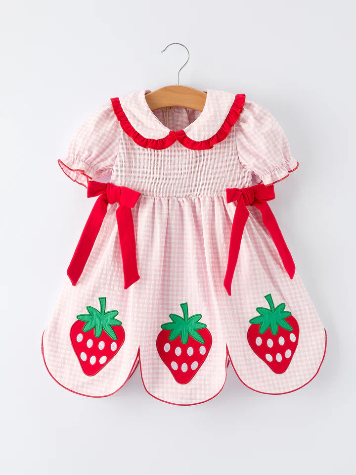 Triple strawberry dress