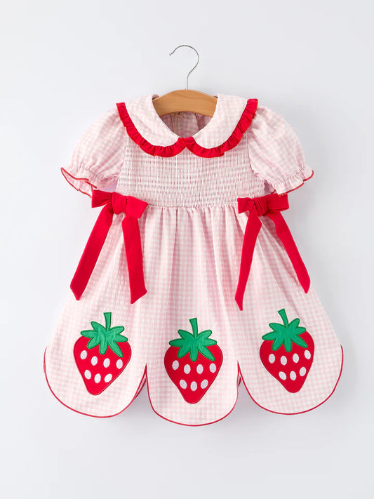 Triple strawberry dress