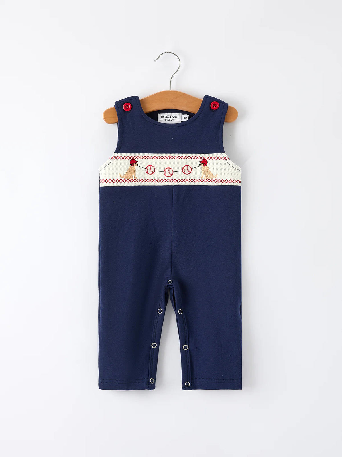 Golden Retriever Baseball Romper